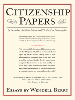 cover image of Citizenship Papers